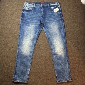 GUESS New Men's Faded Blue Slim Jeans size 38x32